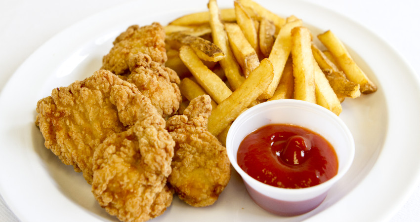 kids chicken fingers and fries